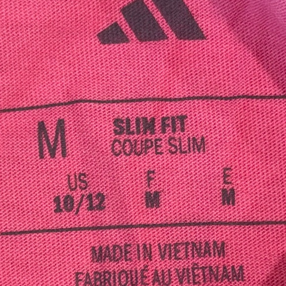 Adidas Kids Pink Graphic Tee with Heart Design 10/12 M - Picture 3 of 5